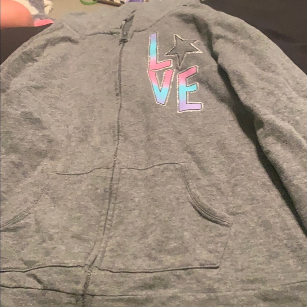 love zip up jacket